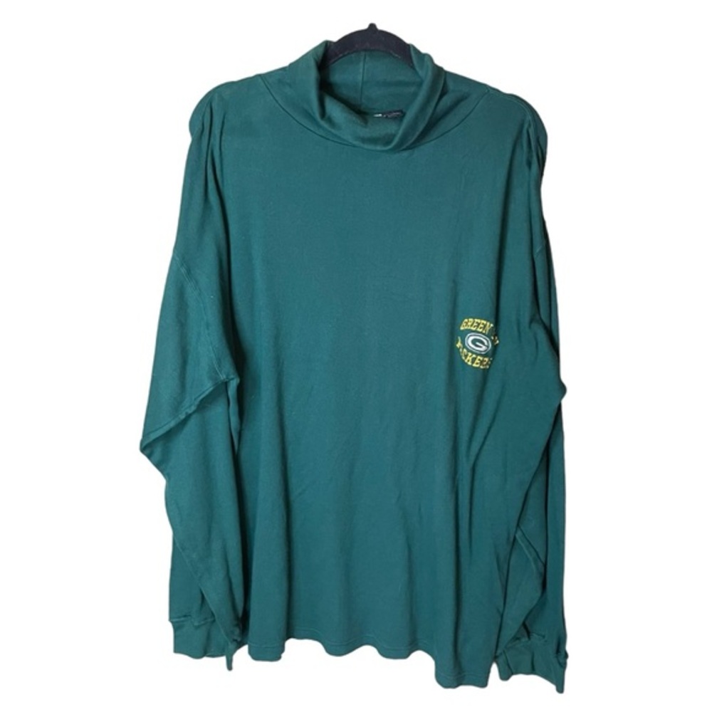 Vintage 1997 The Edge Green Bay Packers Turtleneck Size 4XLT Long Sleeve‎